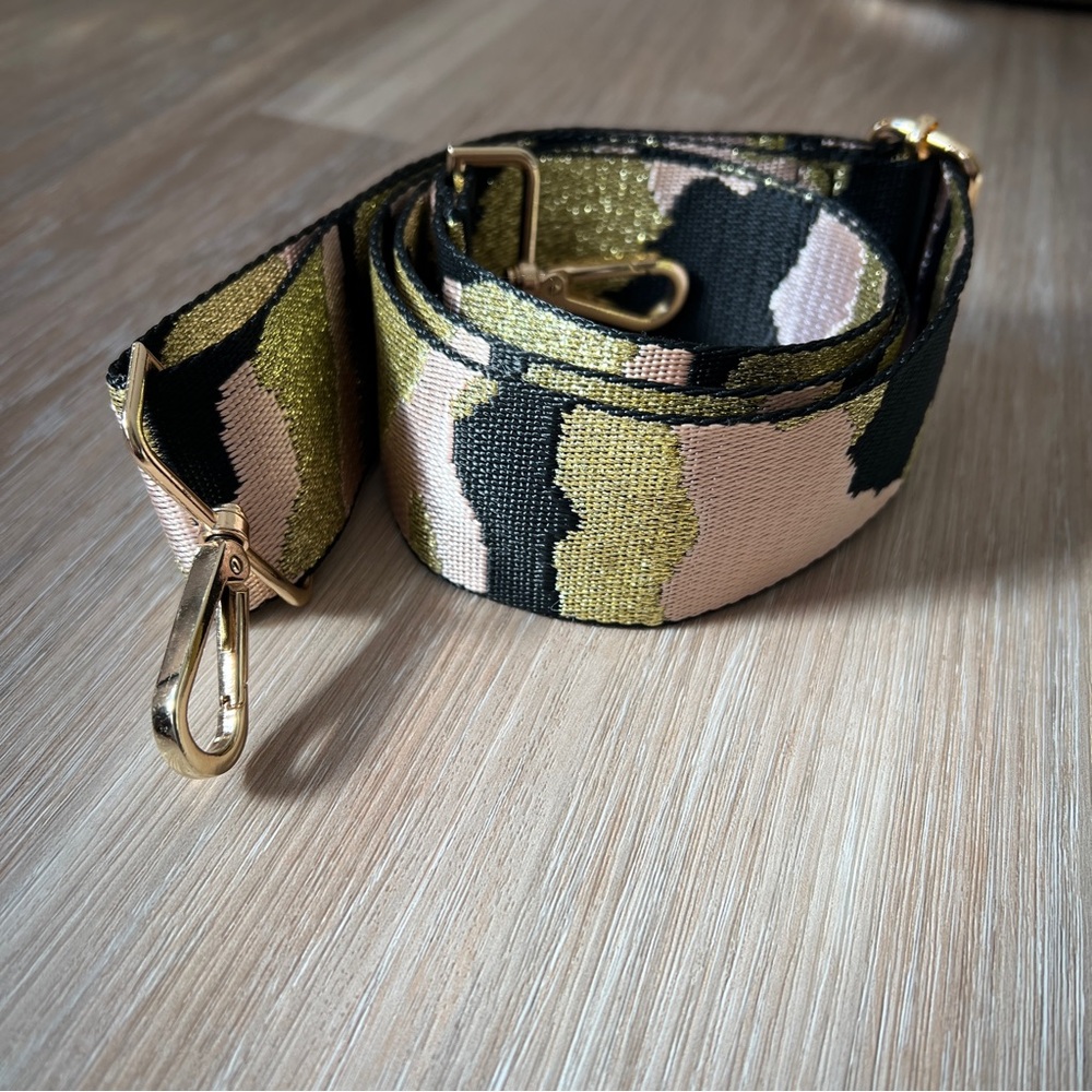 ah-dorned Vegan Leather Crossbody Cream w/ Interchangeable Straps boho - Picture 6 of 6